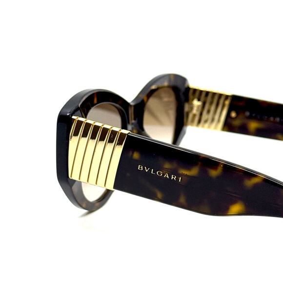 New! BVLGARI Sunglasses Tubogas BV40050I 52F, Authentic main image 9